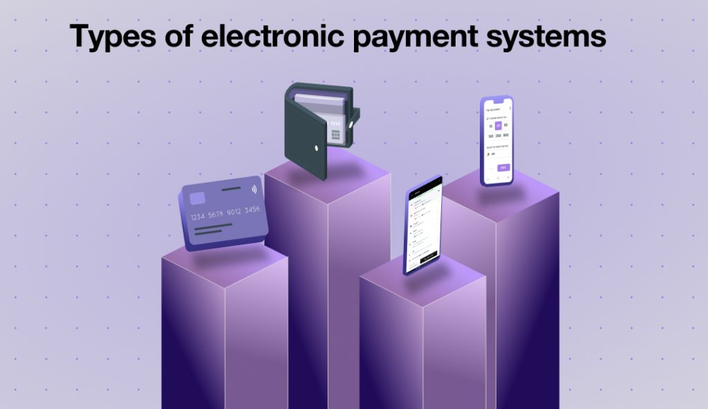 What are the types of electronic payment systems and how they work 