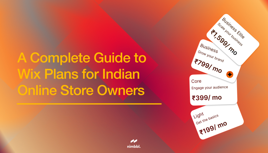 A Complete Guide to Wix Plans for Indian Online Store Owners